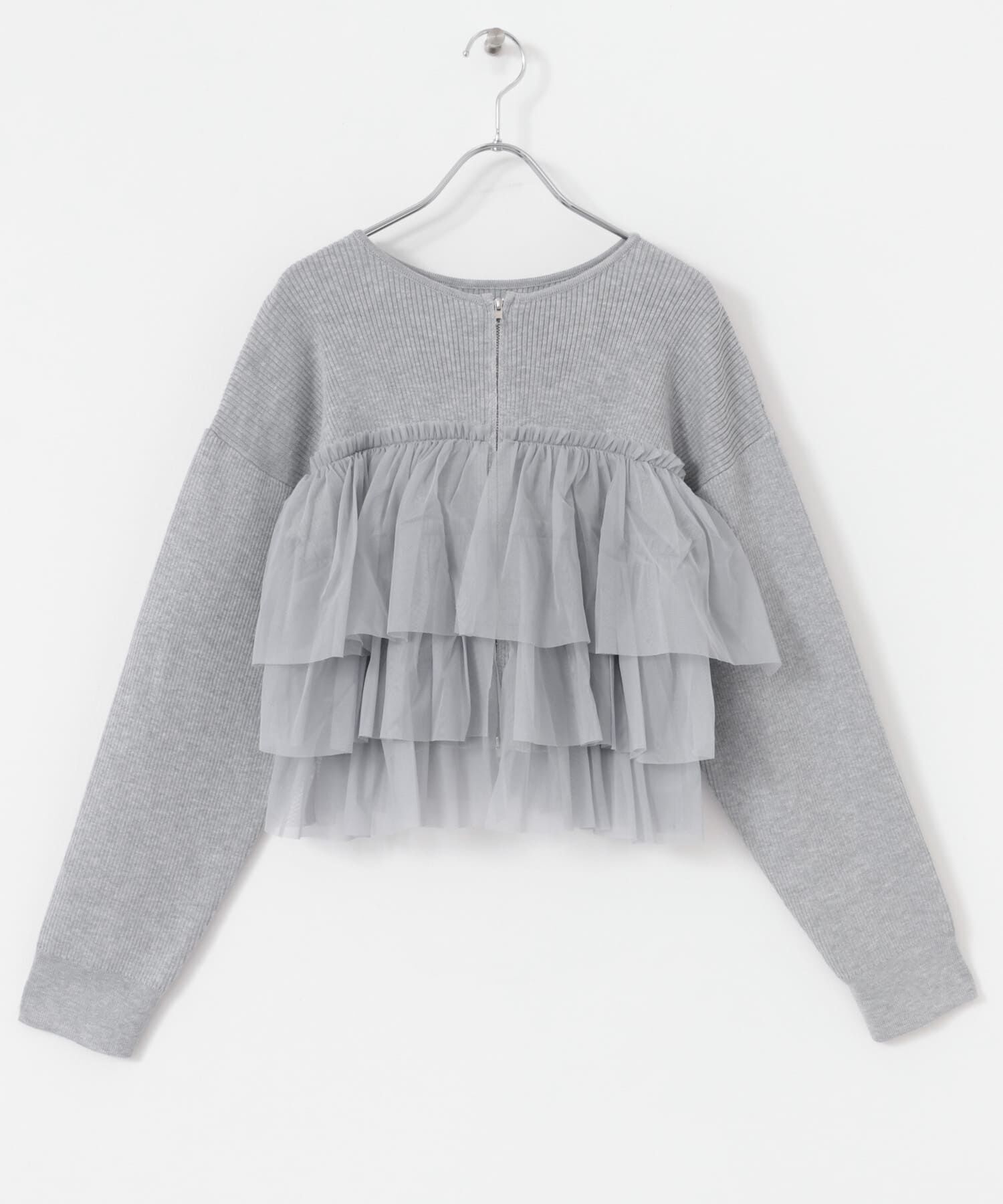 SENSE OF PLACE by URBAN RESEARCH「ダブルジップフリルニットカーディガン」|カーディガン|