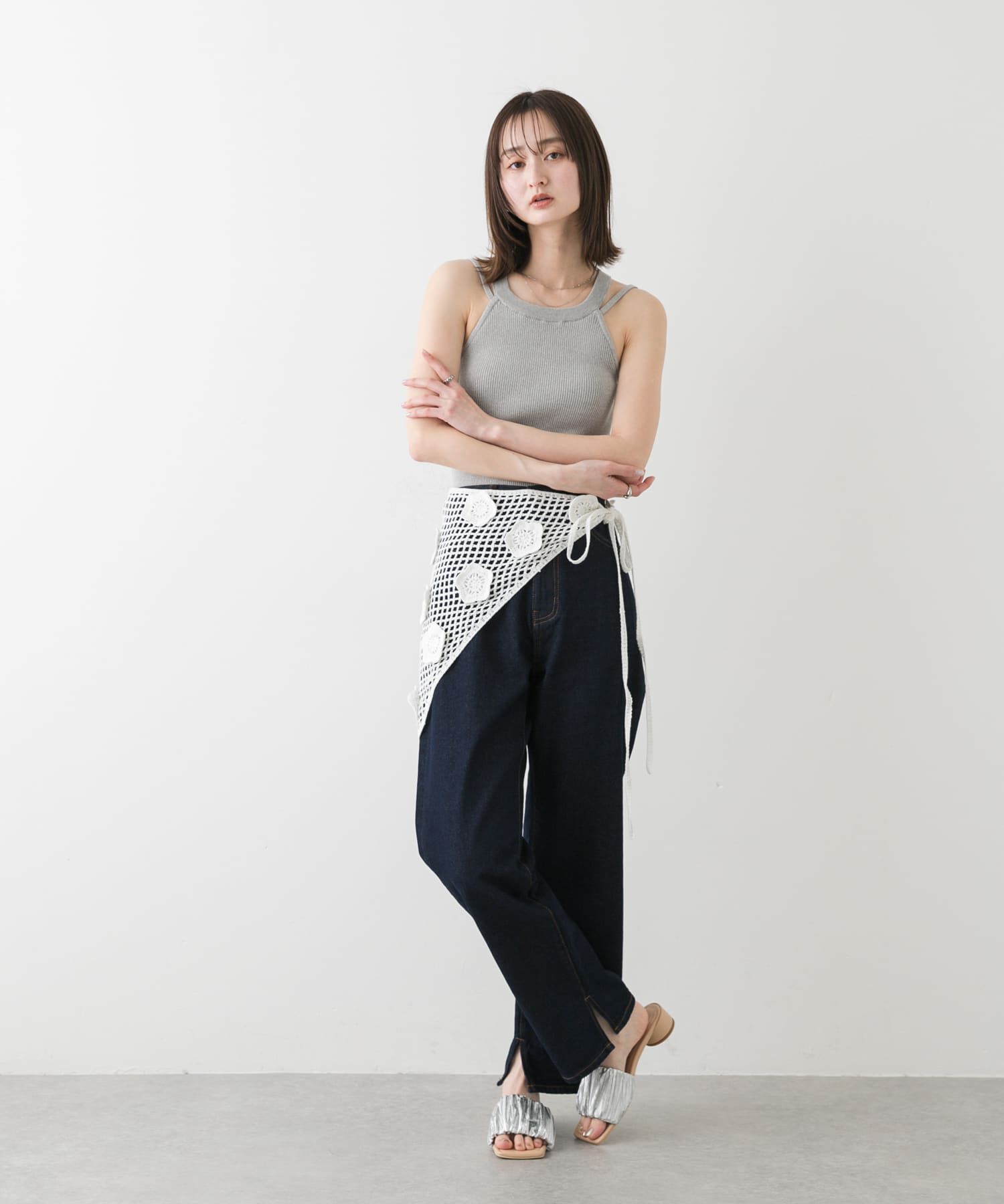 SENSE OF PLACE by URBAN RESEARCH「フラワークロシェマキスカート」|スカート|