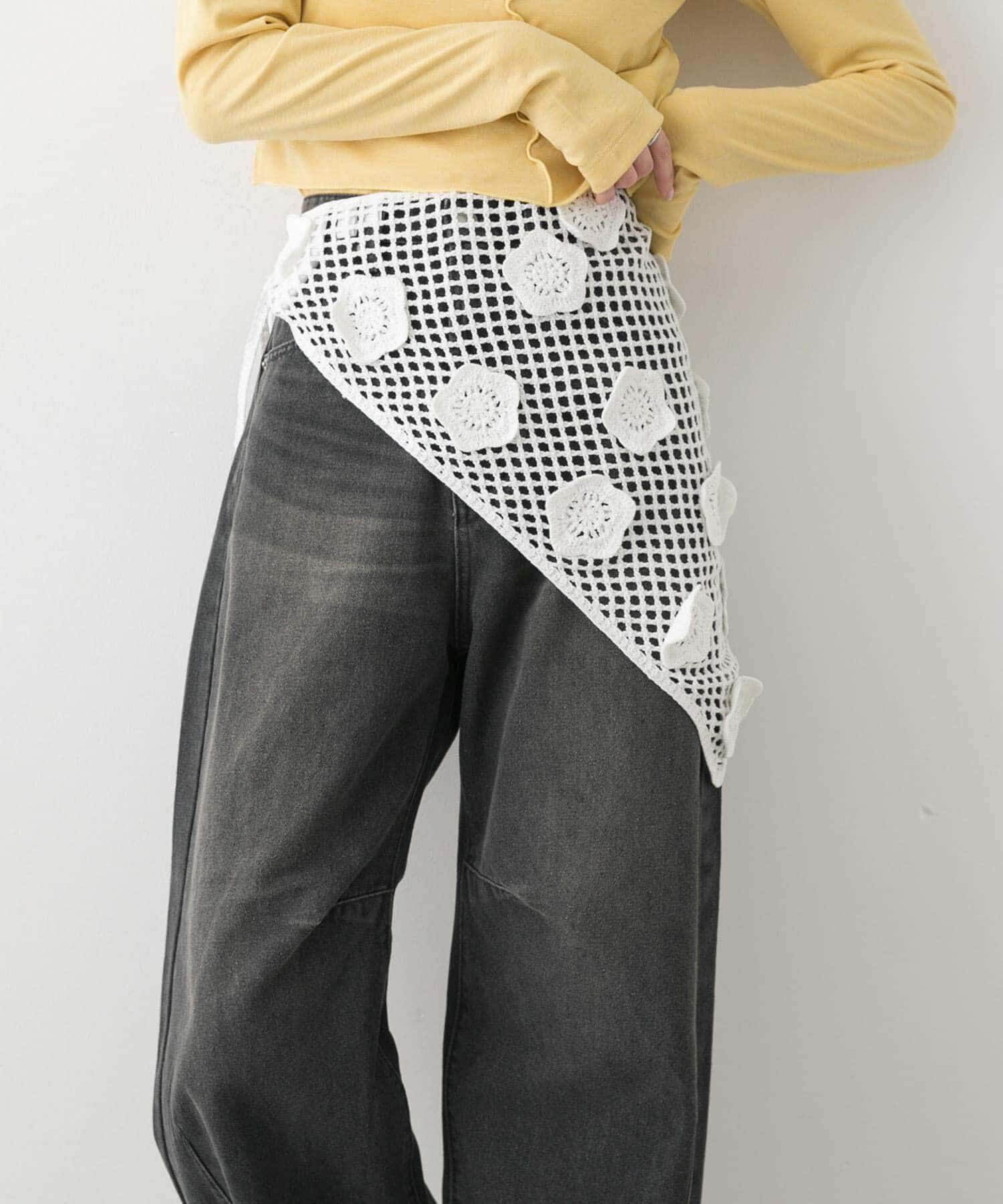 SENSE OF PLACE by URBAN RESEARCH「フラワークロシェマキスカート」|スカート|