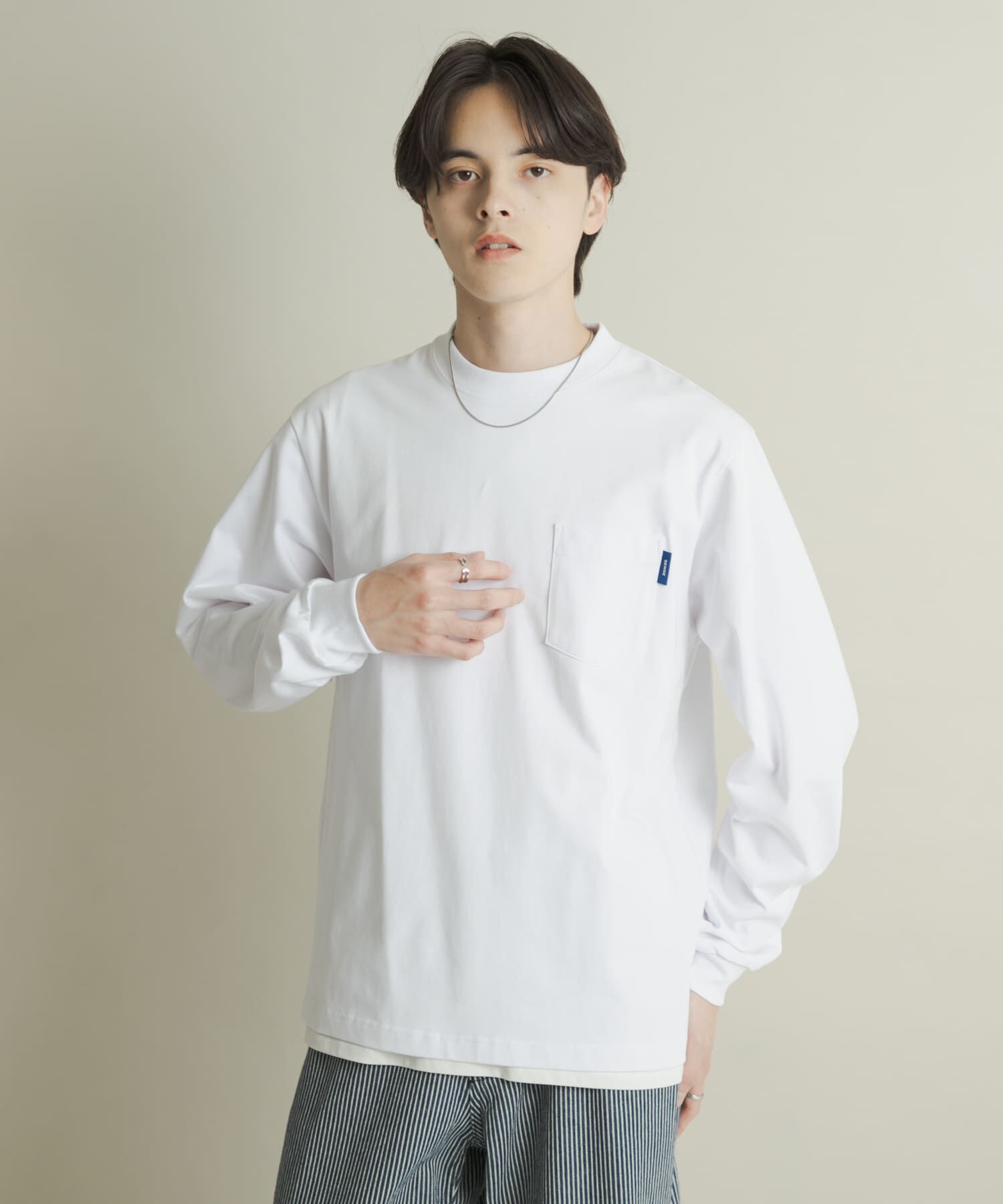 SENSE OF PLACE by URBAN RESEARCH「コットンクルーネックロングスリーブTシャツ」|Tシャツ・カットソー|