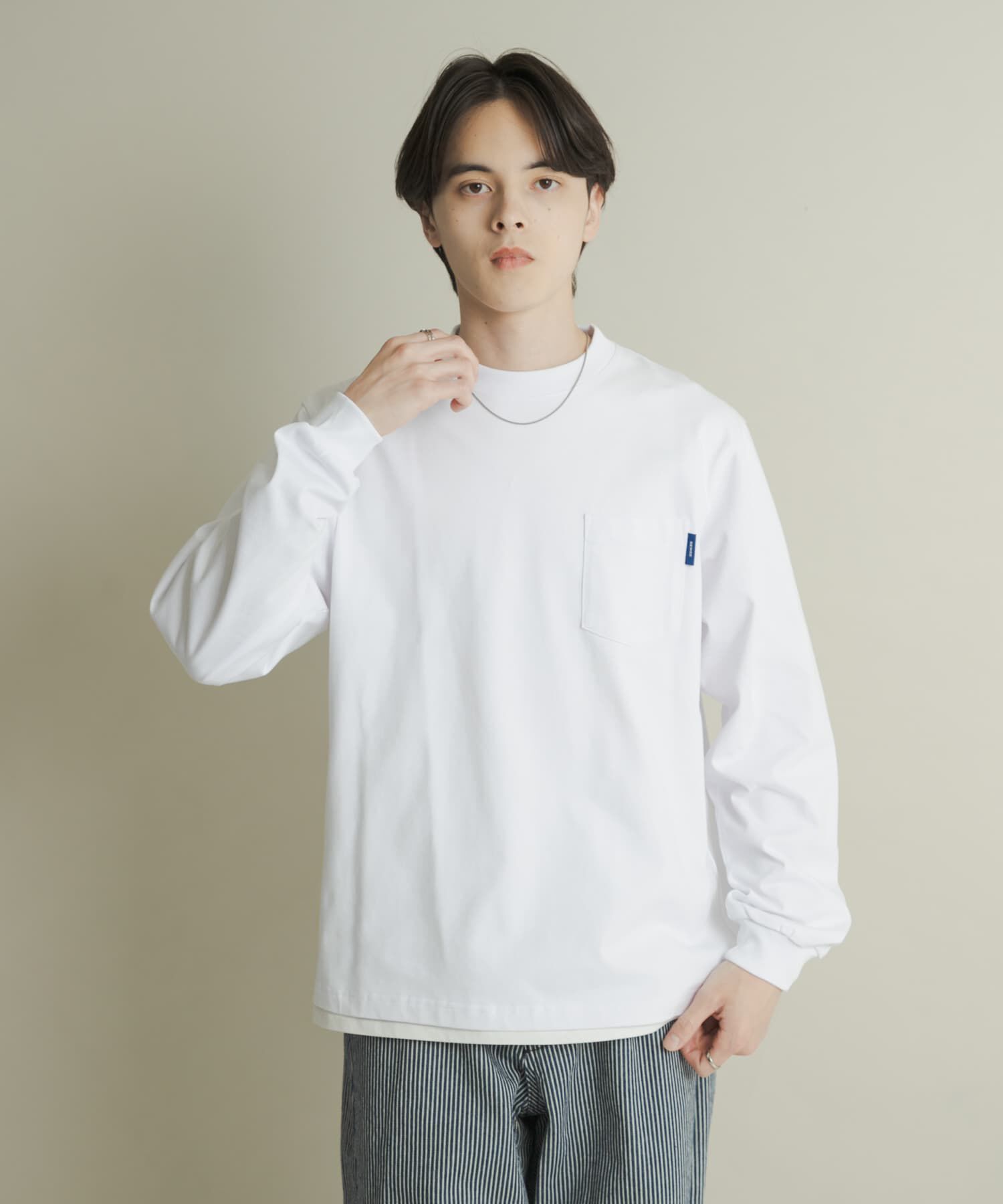 SENSE OF PLACE by URBAN RESEARCH「コットンクルーネックロングスリーブTシャツ」|Tシャツ・カットソー|