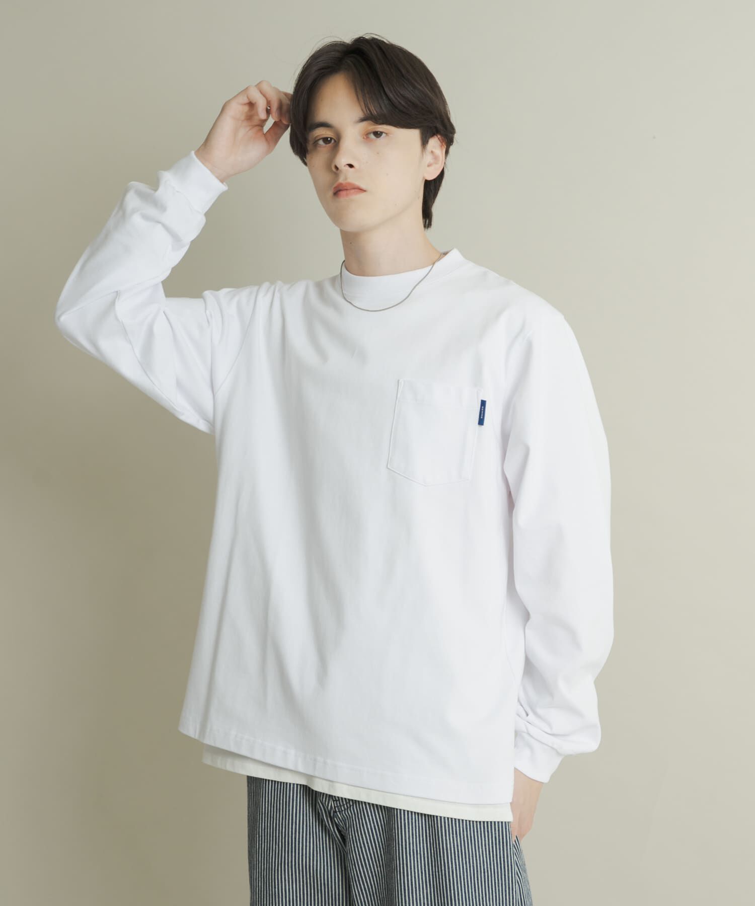 SENSE OF PLACE by URBAN RESEARCH「コットンクルーネックロングスリーブTシャツ」|Tシャツ・カットソー|