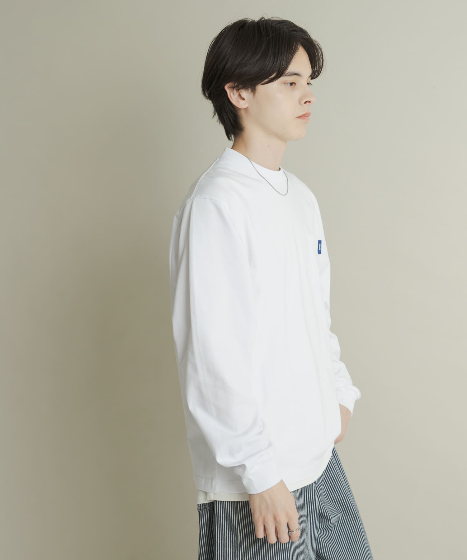 SENSE OF PLACE by URBAN RESEARCH「コットンクルーネックロングスリーブTシャツ」|Tシャツ・カットソー|