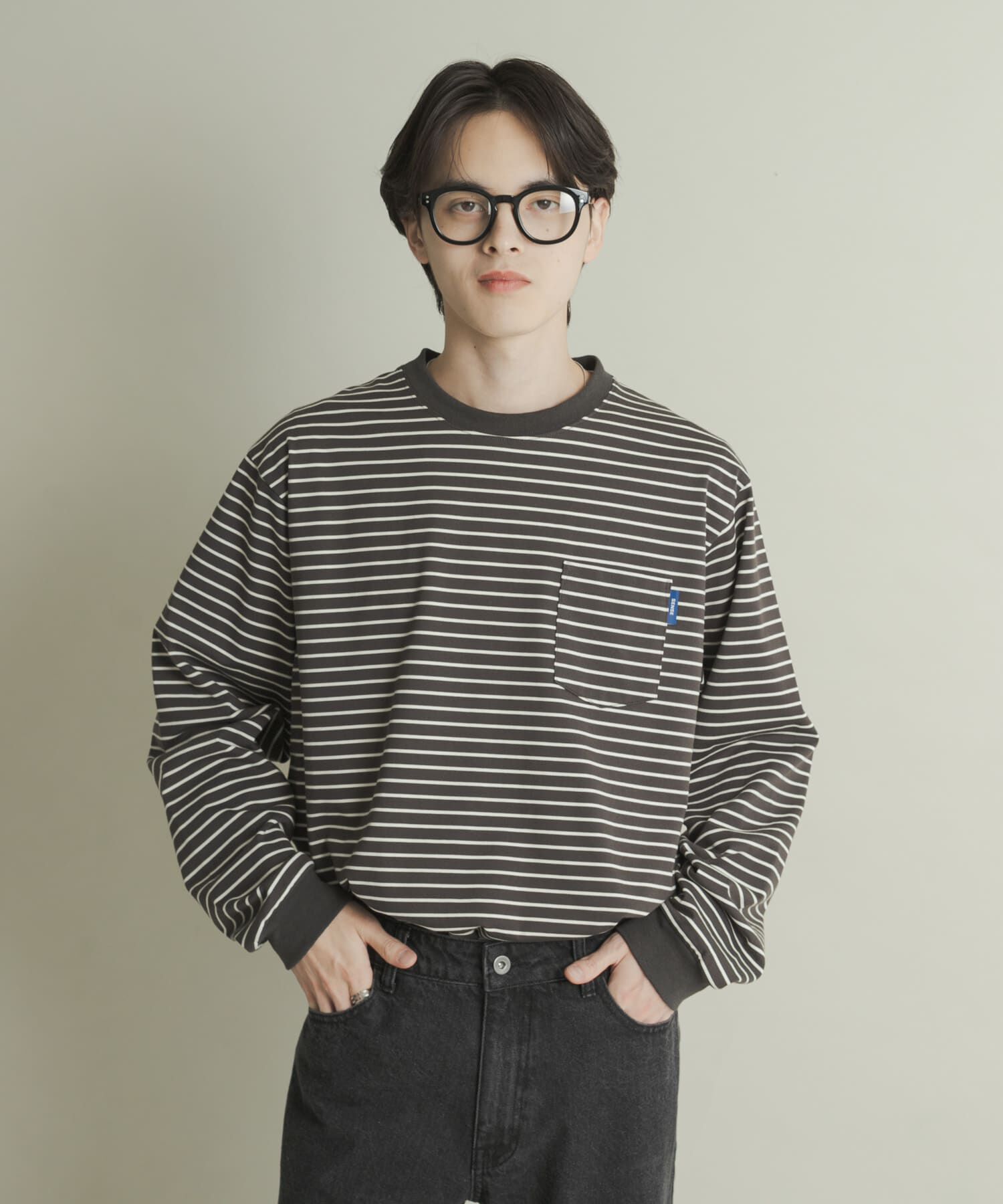 SENSE OF PLACE by URBAN RESEARCH「コットンクルーネックロングスリーブTシャツ」|Tシャツ・カットソー|