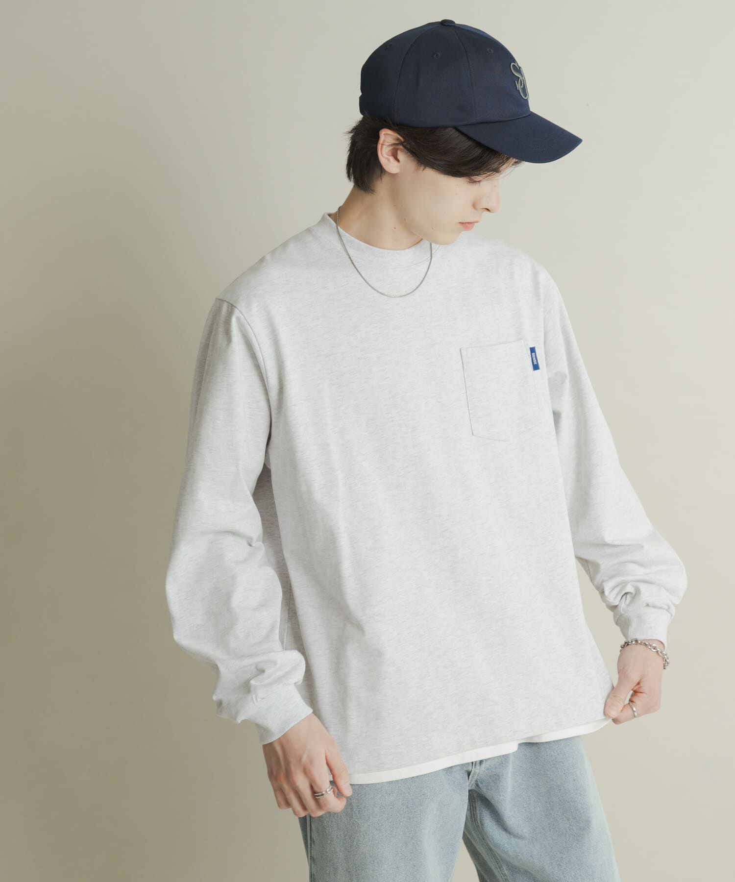 SENSE OF PLACE by URBAN RESEARCH「コットンクルーネックロングスリーブTシャツ」|Tシャツ・カットソー|オートミール