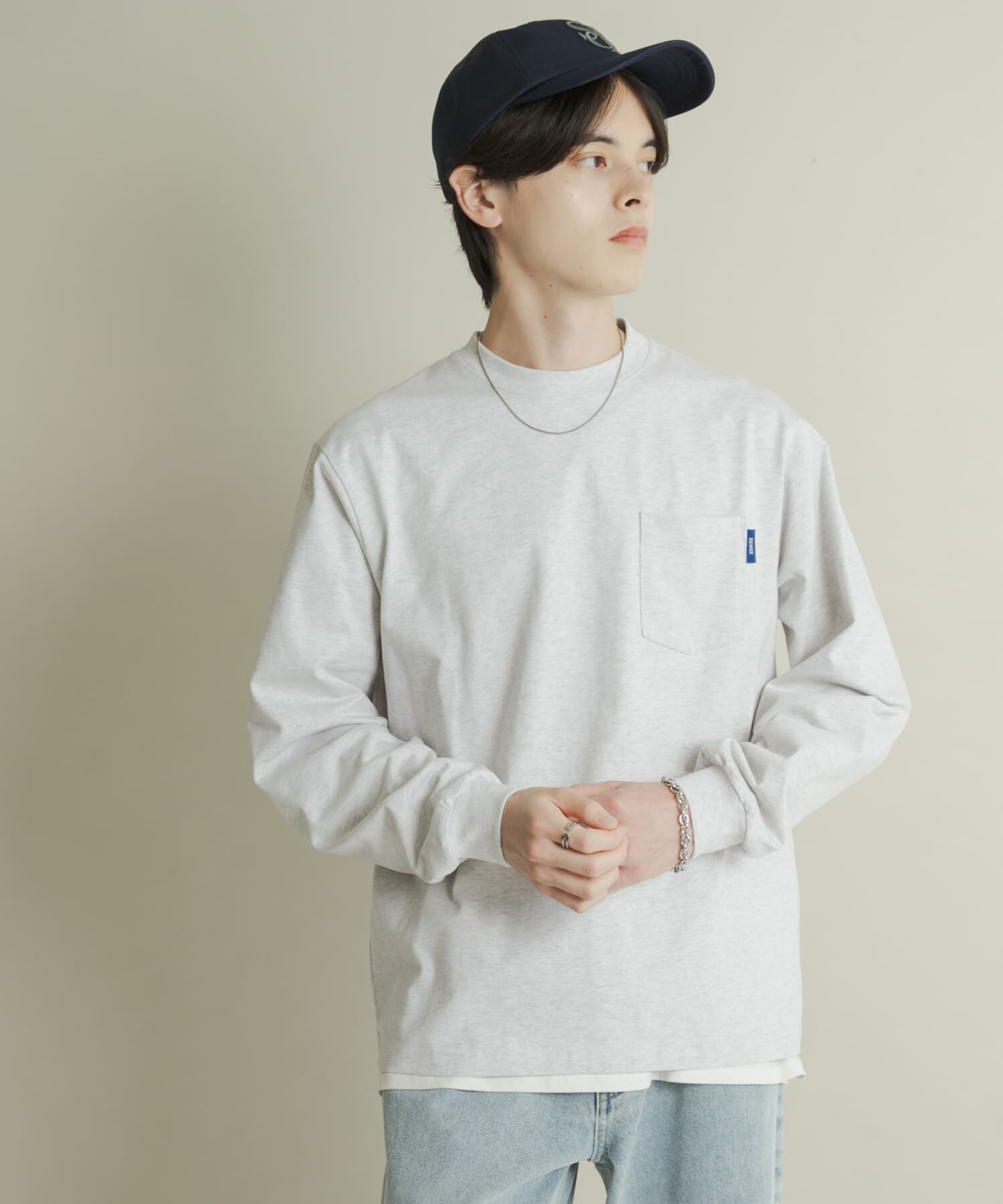 SENSE OF PLACE by URBAN RESEARCH「コットンクルーネックロングスリーブTシャツ」|Tシャツ・カットソー|