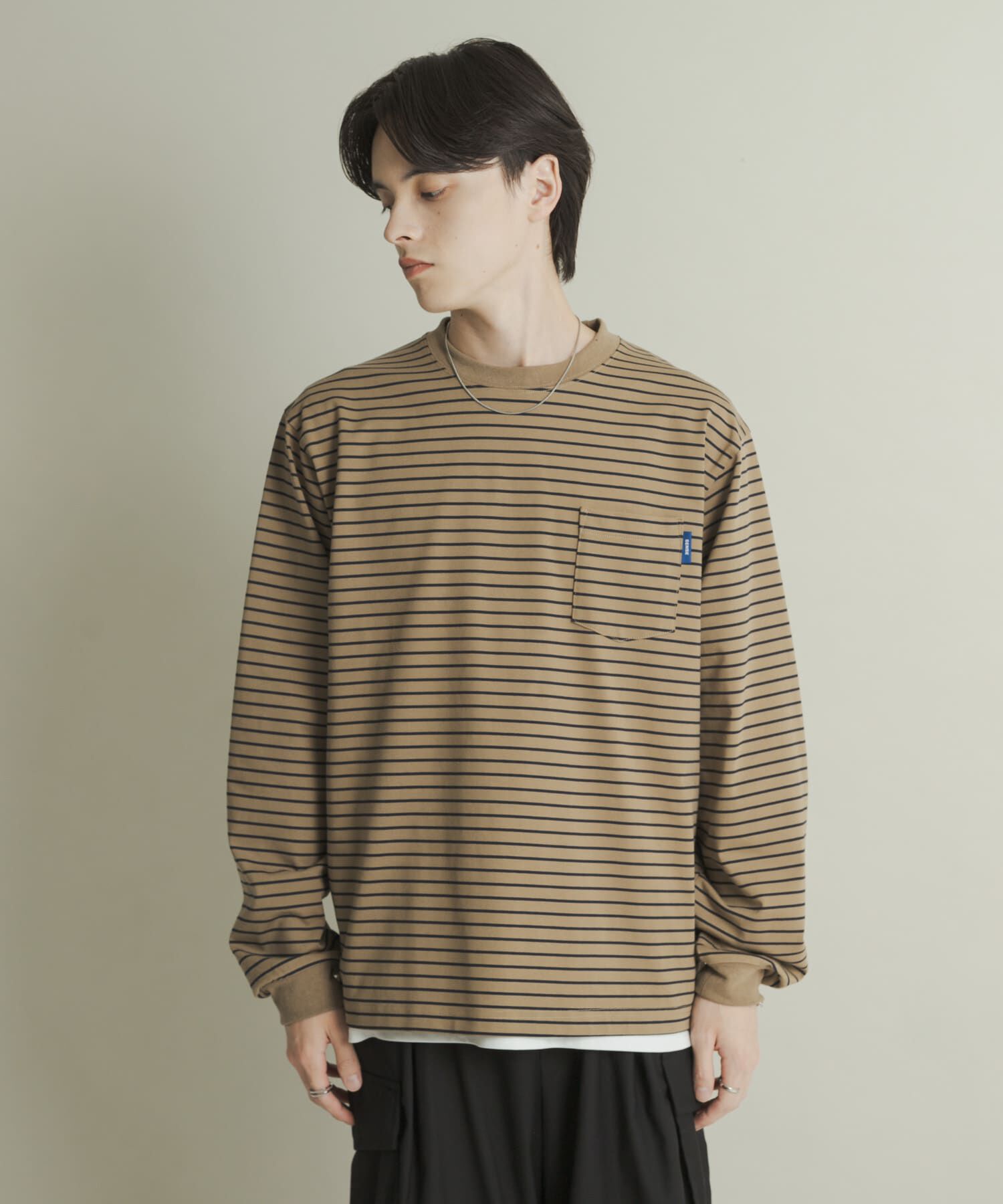 SENSE OF PLACE by URBAN RESEARCH「コットンクルーネックロングスリーブTシャツ」|Tシャツ・カットソー|