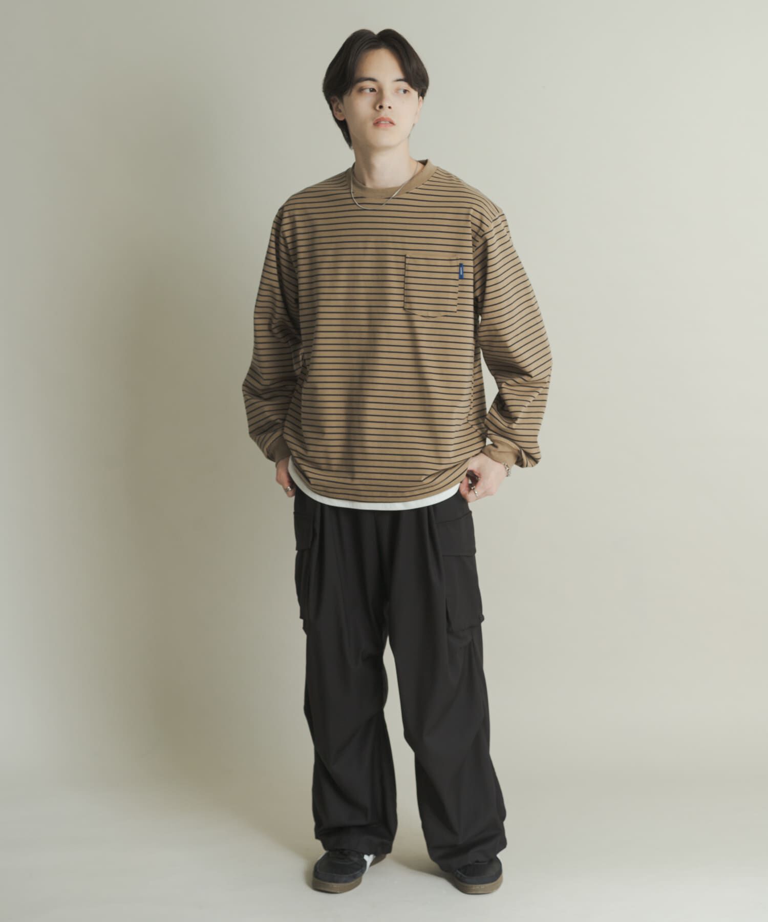 SENSE OF PLACE by URBAN RESEARCH「コットンクルーネックロングスリーブTシャツ」|Tシャツ・カットソー|