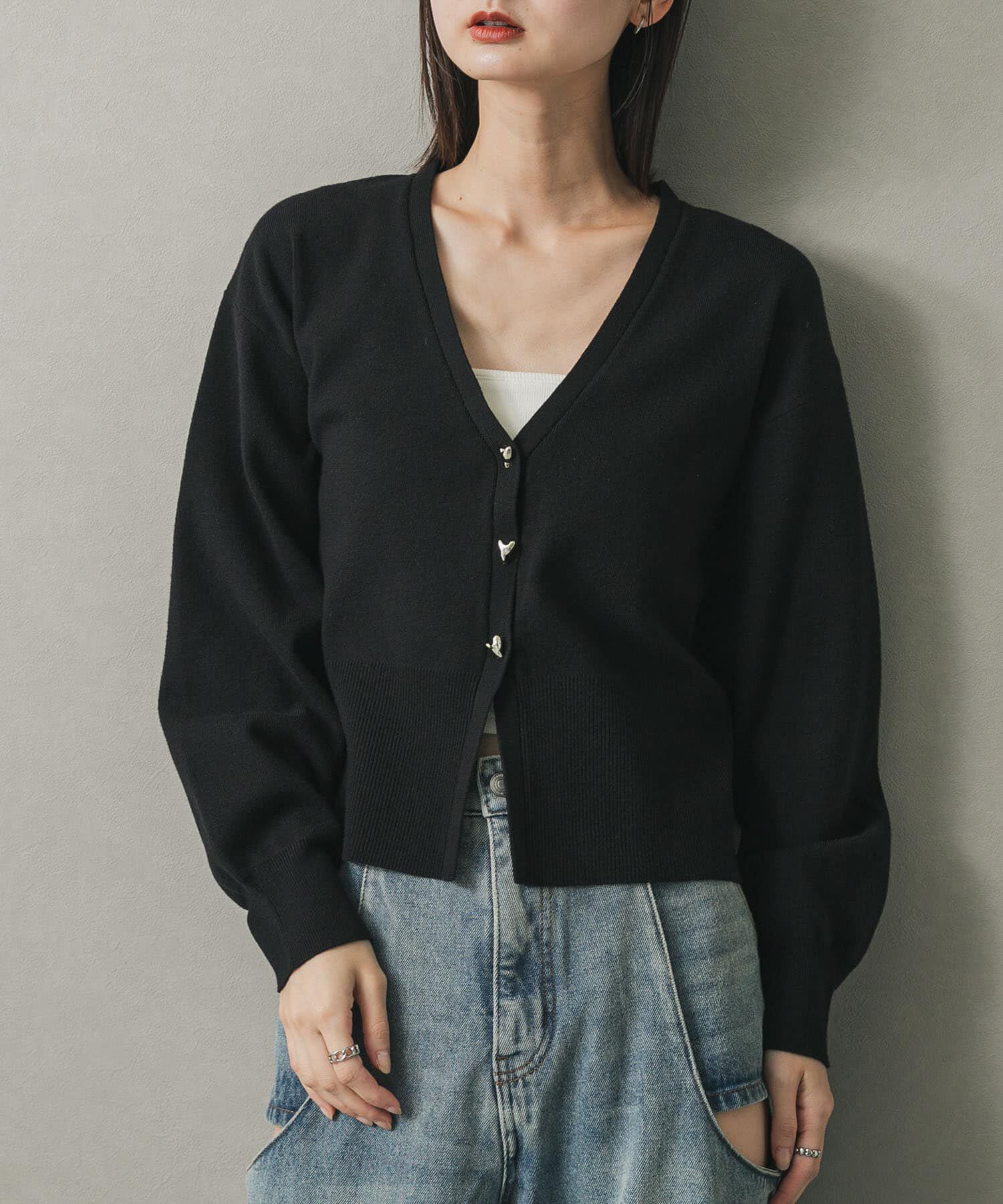 SENSE OF PLACE by URBAN RESEARCH「ニュアンスボタンVネックカーディガン」|カーディガン|