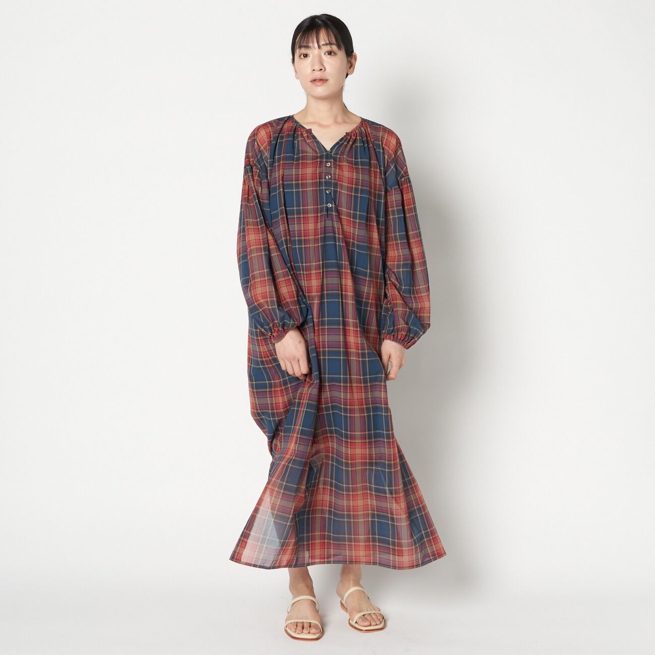 HELIOPOLE「HELIOPOLE COTTON VOIL OVER SHIRT OP」|ワンピース|