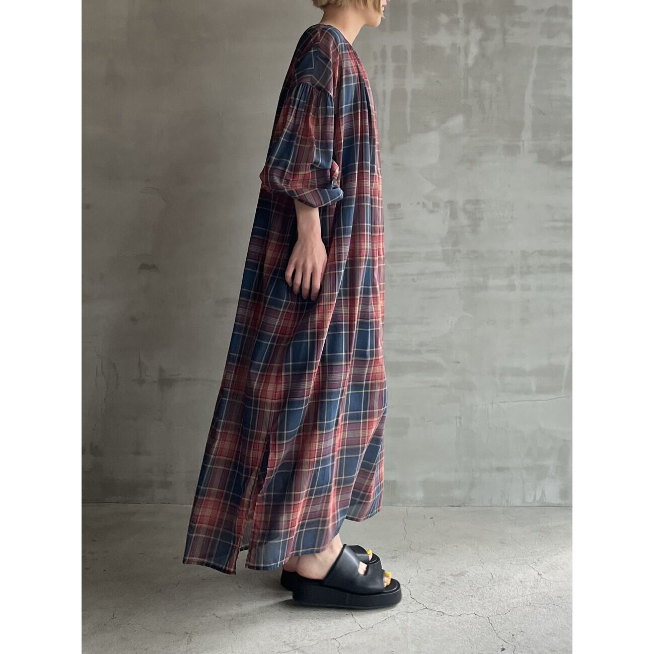 HELIOPOLE「HELIOPOLE COTTON VOIL OVER SHIRT OP」|ワンピース|