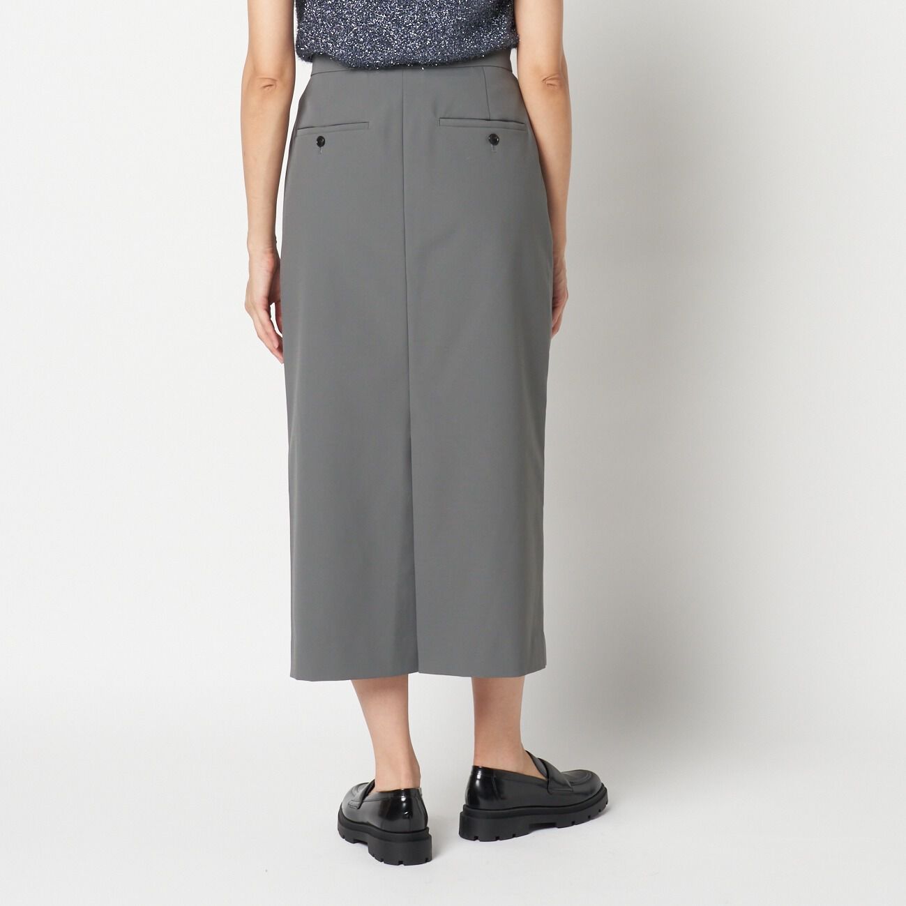 HELIOPOLE「HELIOPOLE STRETCH TUCK SKIRT」|スカート|