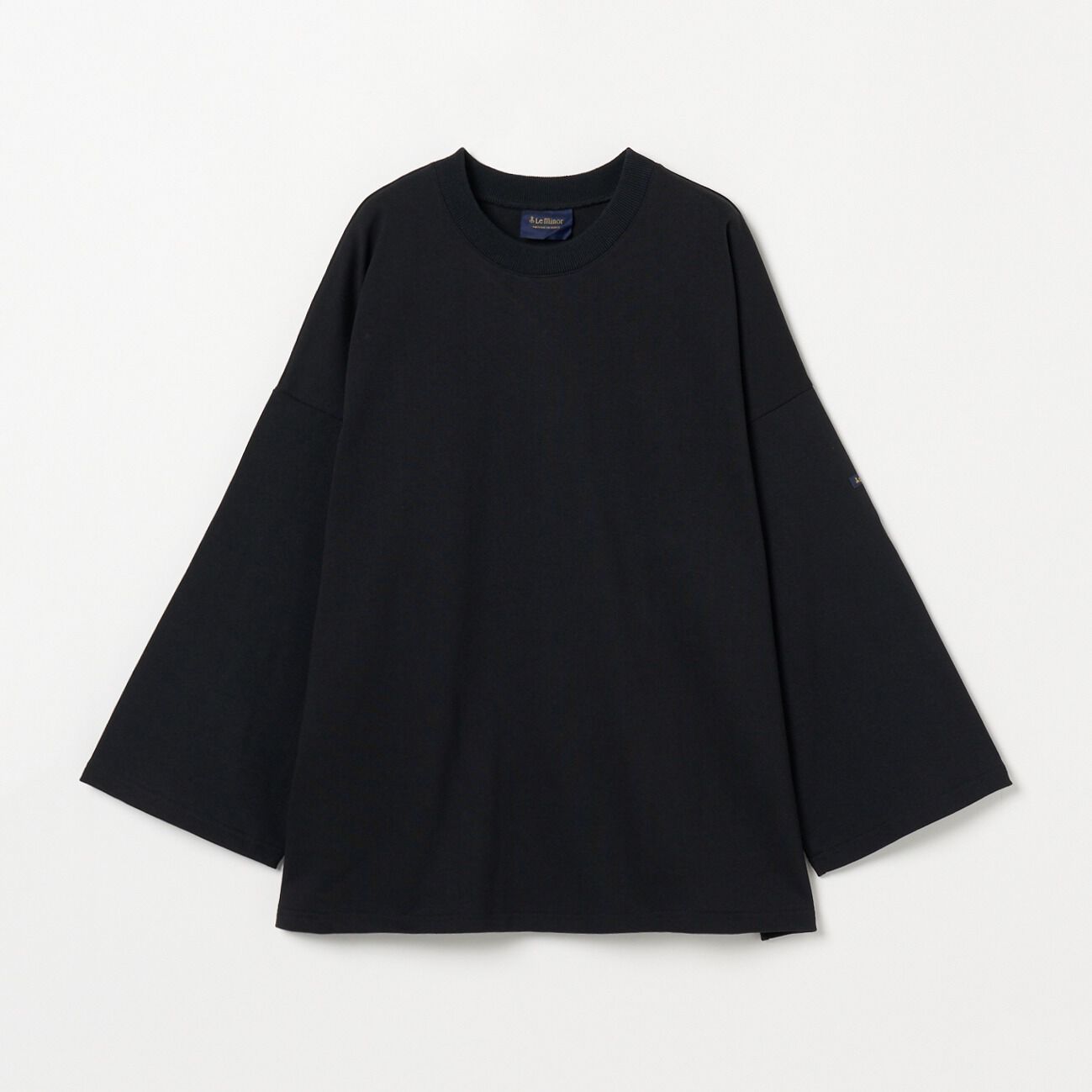  「Le Minor LARGE COTTON FLAIR SLEEVE」|Tシャツ・カットソー|ブラック