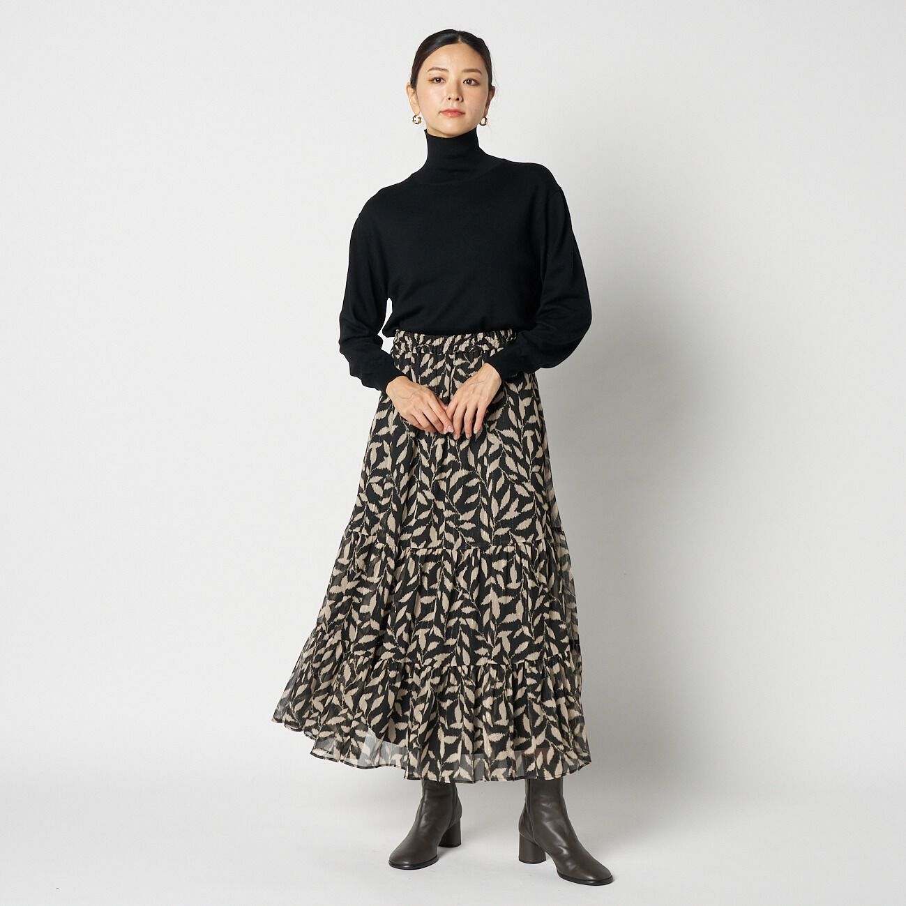 HELIOPOLE「HELIOPOLE DEVEAUX PRINT GATHERED SKIRT」|スカート|