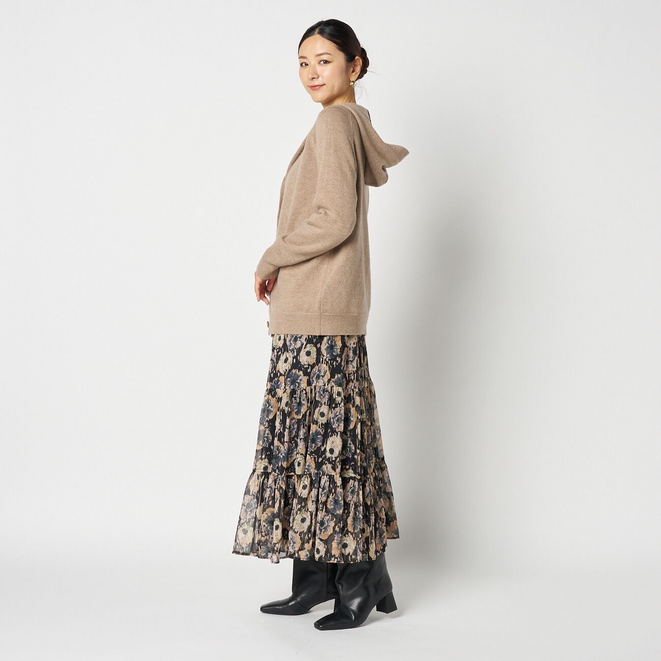 HELIOPOLE「HELIOPOLE DEVEAUX PRINT GATHERED SKIRT」|スカート|
