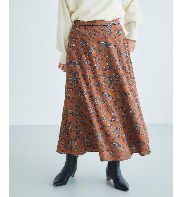 le.coeur blanc「アンティークデシンフラワープリントスカート」|スカート|