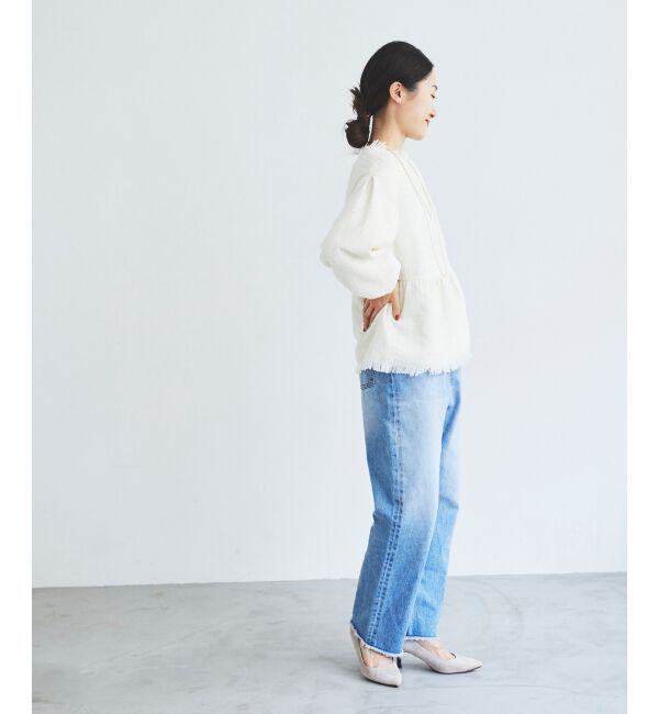 le.coeur blanc「ツイードペプラムプルオーバー」|プルオーバー|