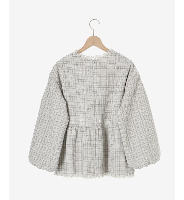 le.coeur blanc「ツイードペプラムプルオーバー」|プルオーバー|