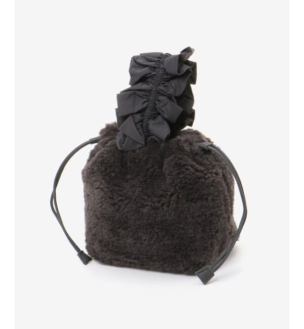 le.coeur blanc「フリルワンハンドルボアトート」|トートバッグ|