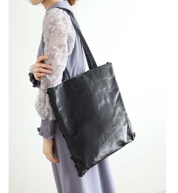 le.coeur blanc「チュールフラワーシンプルトート」|トートバッグ|