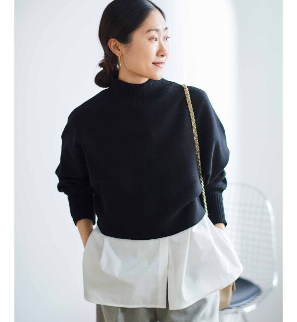 le.coeur blanc「《手洗い可能》3WAYレイヤードニット」|ニット・セーター|