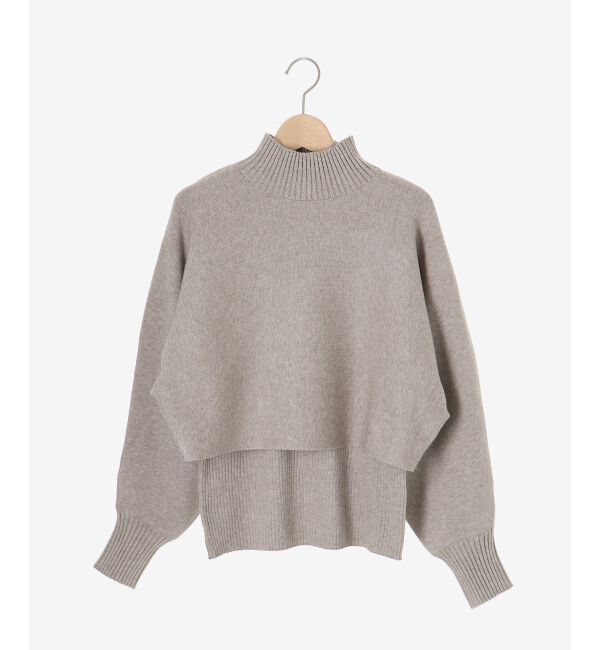 le.coeur blanc「《手洗い可能》3WAYレイヤードニット」|ニット・セーター|