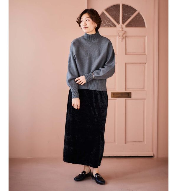 le.coeur blanc「《手洗い可能》3WAYレイヤードニット」|ニット・セーター|