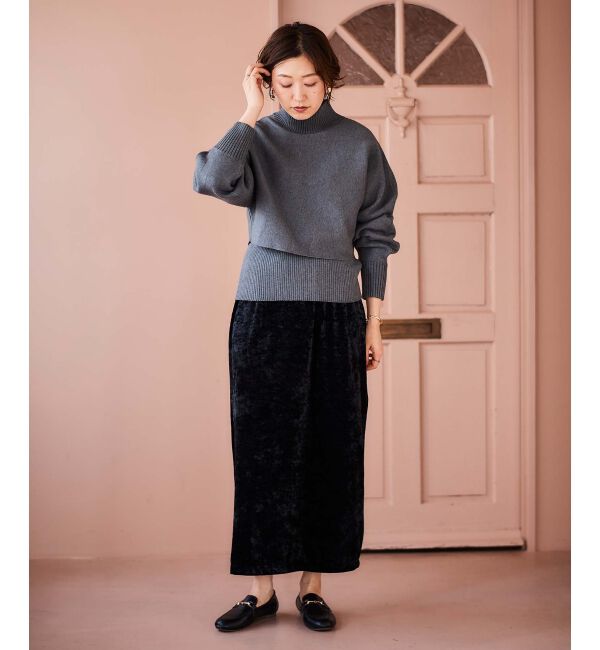 le.coeur blanc「《手洗い可能》3WAYレイヤードニット」|ニット・セーター|