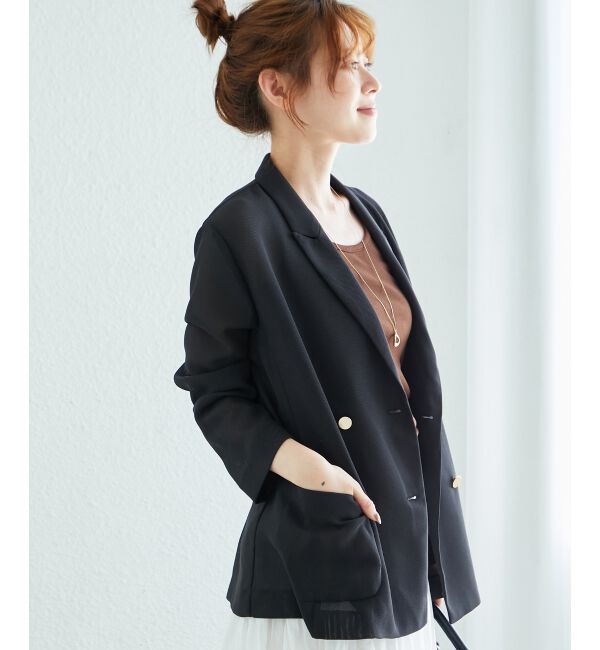 le.coeur blanc「メッシュダブルブレストジャケット」|その他|