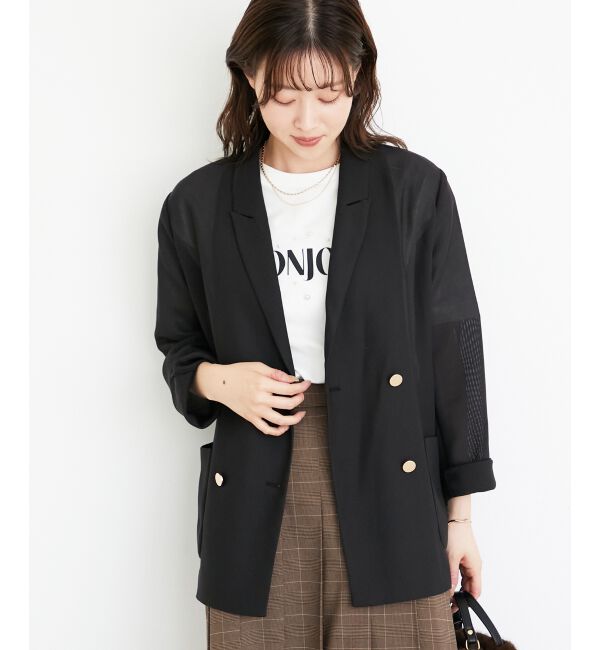 le.coeur blanc「メッシュダブルブレストジャケット」|その他|