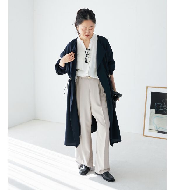  「ハイストレッチカルゼワッシャーベルテッドパンツ」|その他|