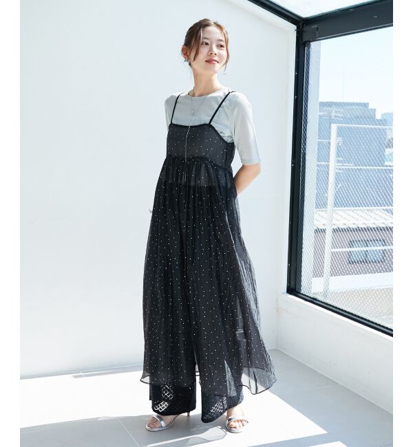 le.coeur blanc「《手洗い可能》シンプルラメＴシャツ」|Tシャツ・カットソー|