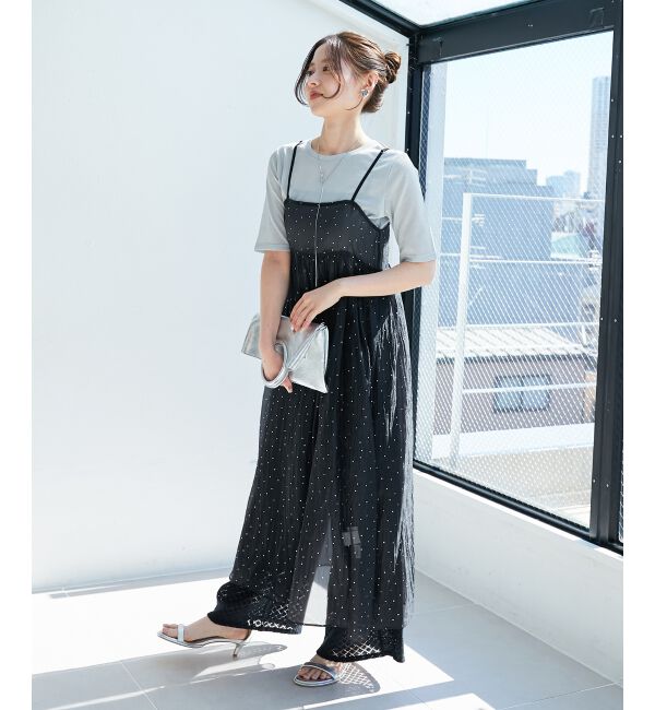 le.coeur blanc「《手洗い可能》シンプルラメＴシャツ」|Tシャツ・カットソー|