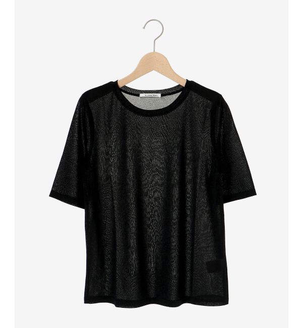 le.coeur blanc「《手洗い可能》シンプルラメＴシャツ」|Tシャツ・カットソー|