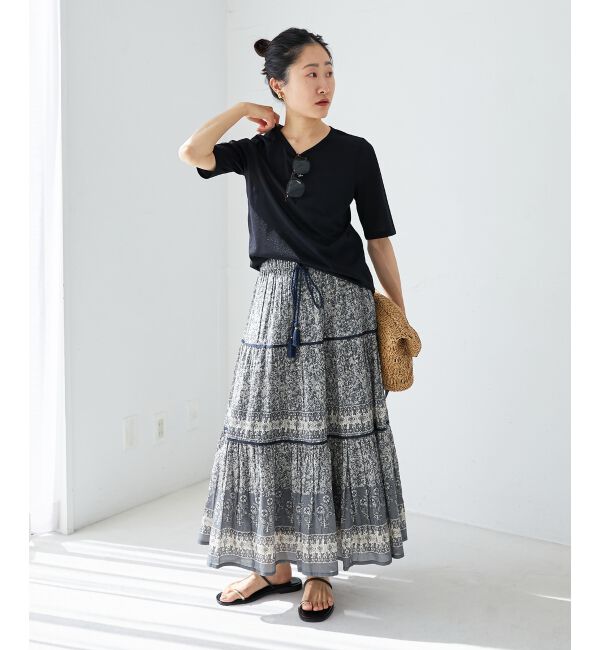 le.coeur blanc「《手洗い可能》シンプルラメＴシャツ」|Tシャツ・カットソー|