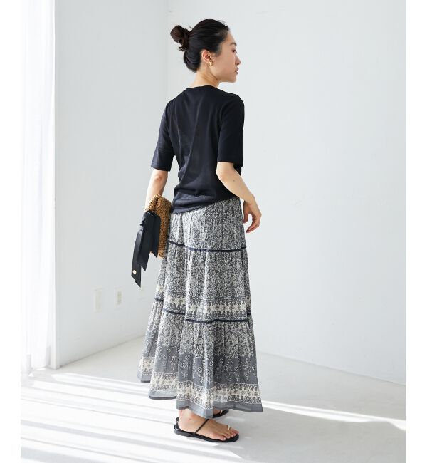 le.coeur blanc「《手洗い可能》シンプルラメＴシャツ」|Tシャツ・カットソー|