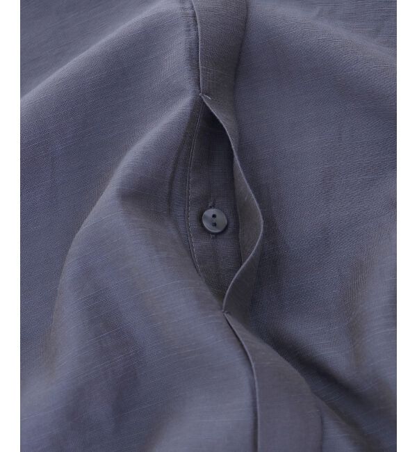  「《手洗い可能》シアー麻シャンブレードロストギャザーシャツ」|シャツ・ブラウス|