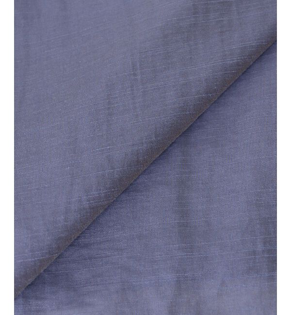  「《手洗い可能》シアー麻シャンブレードロストギャザーシャツ」|シャツ・ブラウス|