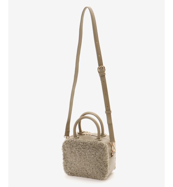  「ボアコンビ2WAYミニボストン」|ボストンバッグ|