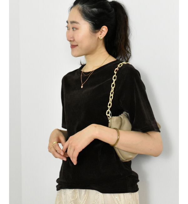  「シアーベロアTシャツ」|Tシャツ・カットソー|