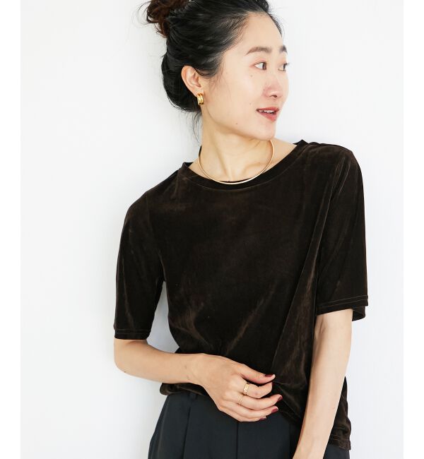  「シアーベロアTシャツ」|Tシャツ・カットソー|