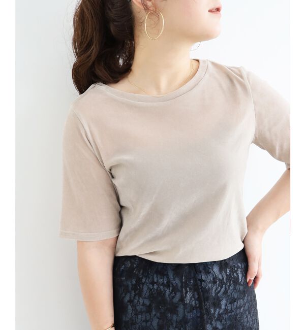  「シアーベロアTシャツ」|Tシャツ・カットソー|