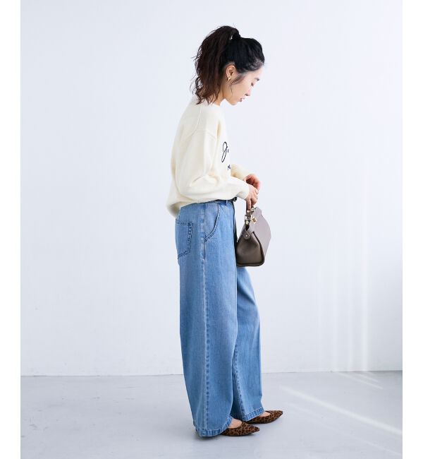  「メッセージ刺繍プルオーバー」|ニット・セーター|