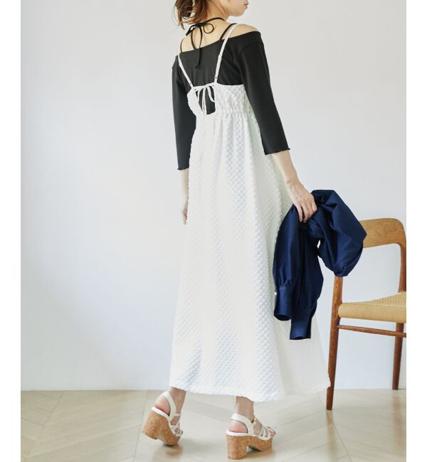 MAJESTICLEGON「クロスストラップリブトップス」|Tシャツ・カットソー|