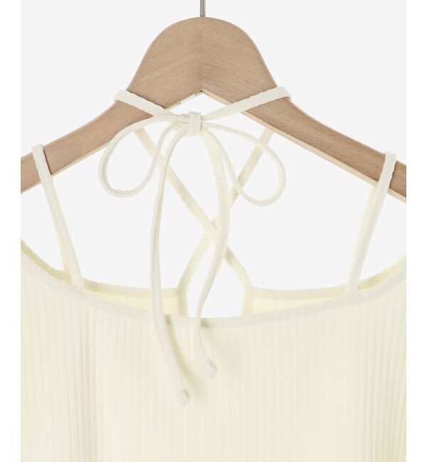 MAJESTICLEGON「クロスストラップリブトップス」|Tシャツ・カットソー|