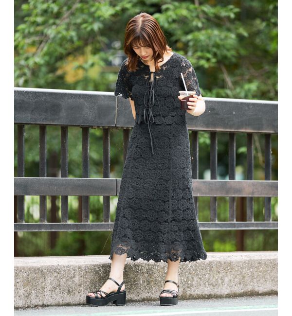 MAJESTICLEGON「クロシェロングスカート」|スカート|