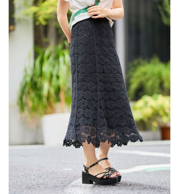 MAJESTICLEGON「クロシェロングスカート」|スカート|