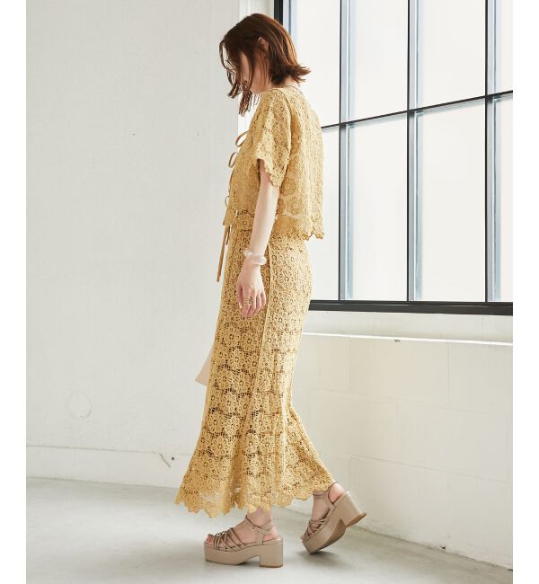 MAJESTICLEGON「クロシェロングスカート」|スカート|