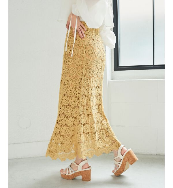 MAJESTICLEGON「クロシェロングスカート」|スカート|