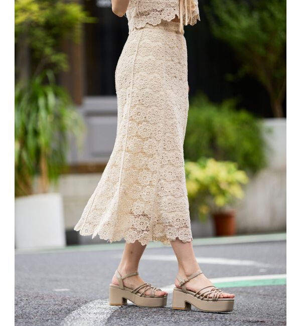 MAJESTICLEGON「クロシェロングスカート」|スカート|